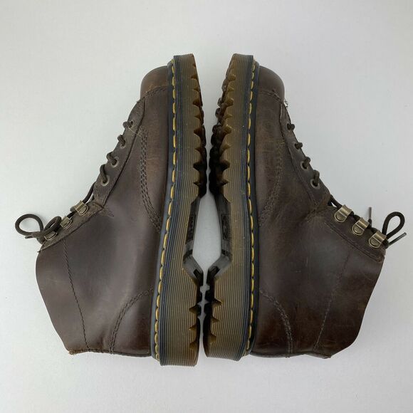 DR MARTEN’S Men’s Size Tag US 6 (10" Insole) Lace-up Brown Leather Boots *READ* - Picture 6 of 11